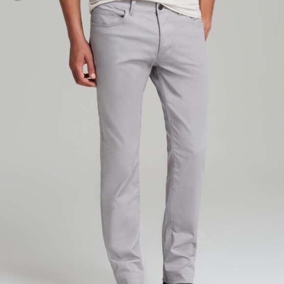 THEORY Gray Haydin Writer Slim Straight Fit Pants - Picture 4 of 5